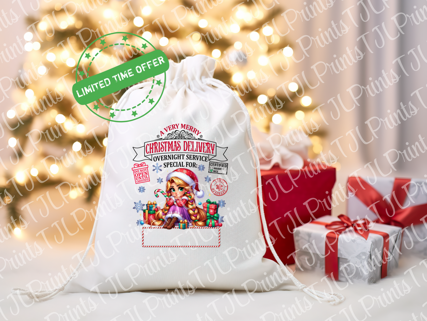 A3 Sublimation Santa Sack Designs