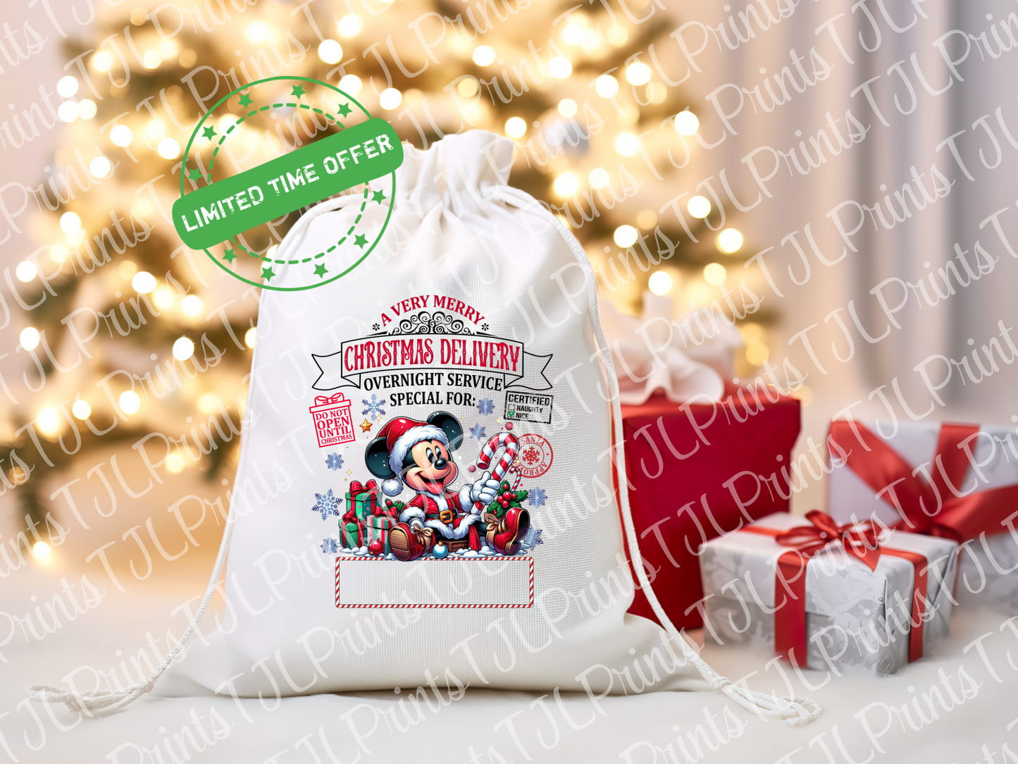 A3 Sublimation Santa Sack Designs