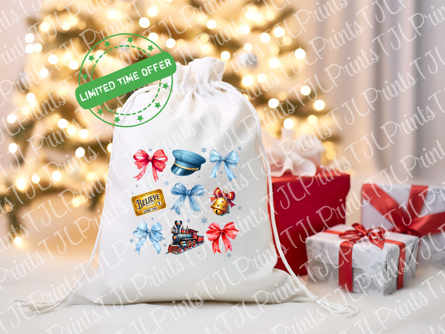 A3 Sublimation Santa Sack Designs