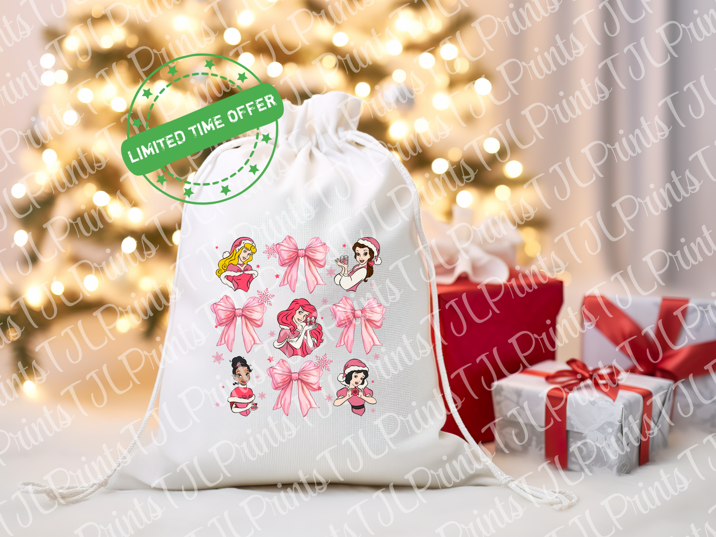 A3 Sublimation Santa Sack Designs