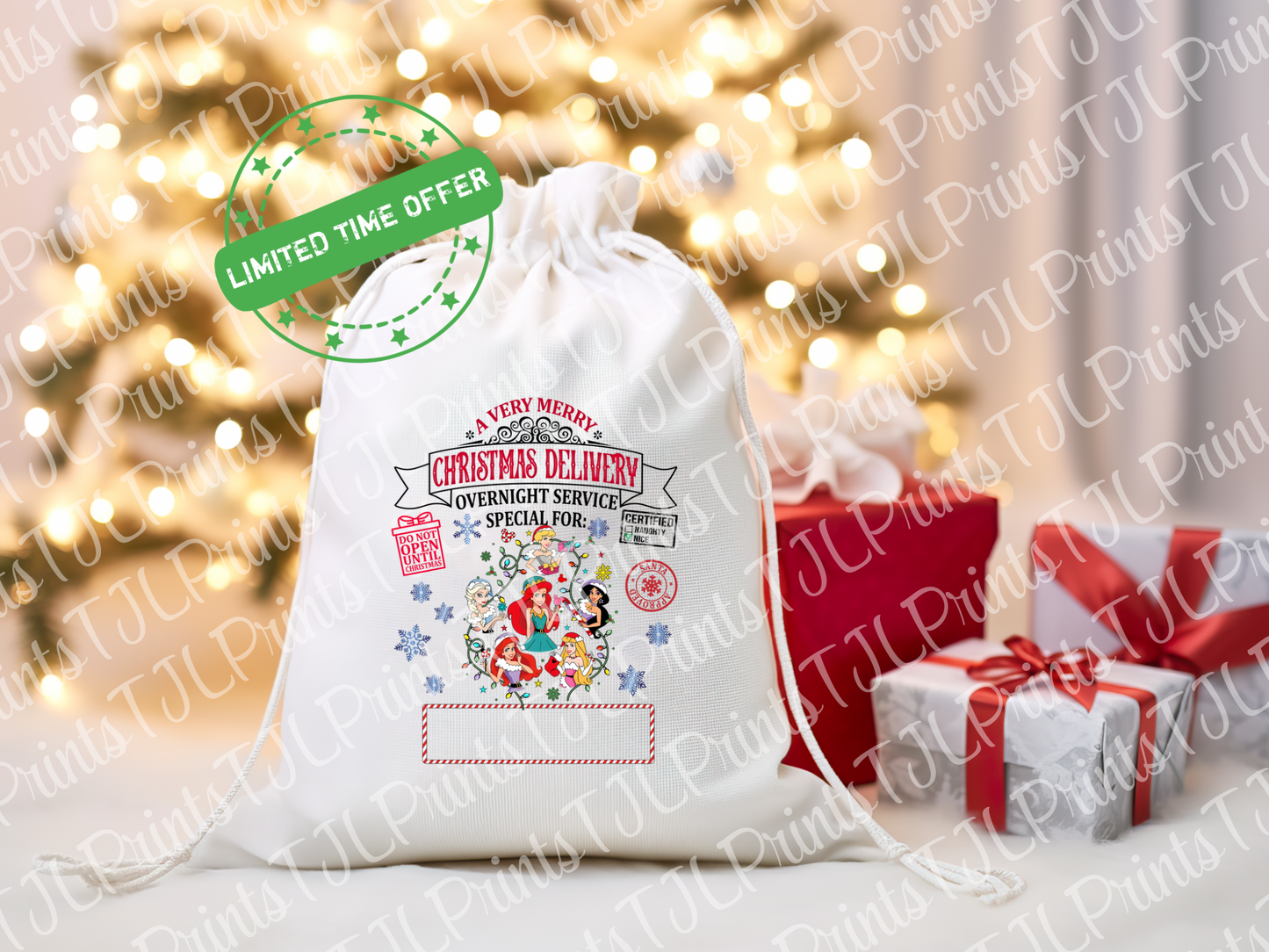 A3 Sublimation Santa Sack Designs