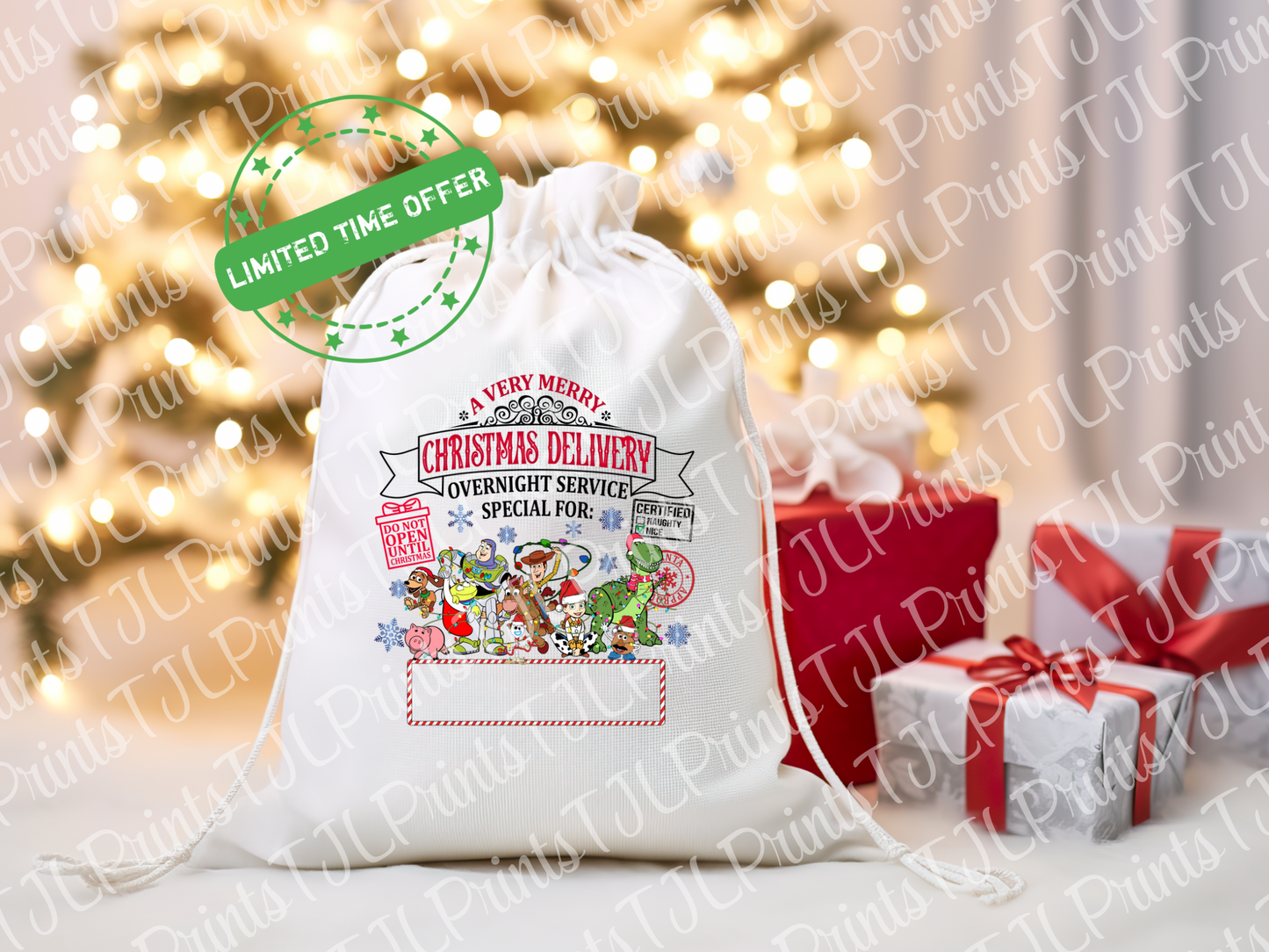 A3 Sublimation Santa Sack Designs