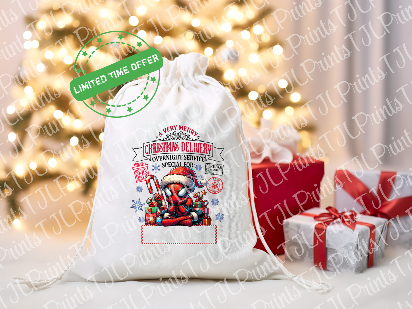 A3 Sublimation Santa Sack Designs