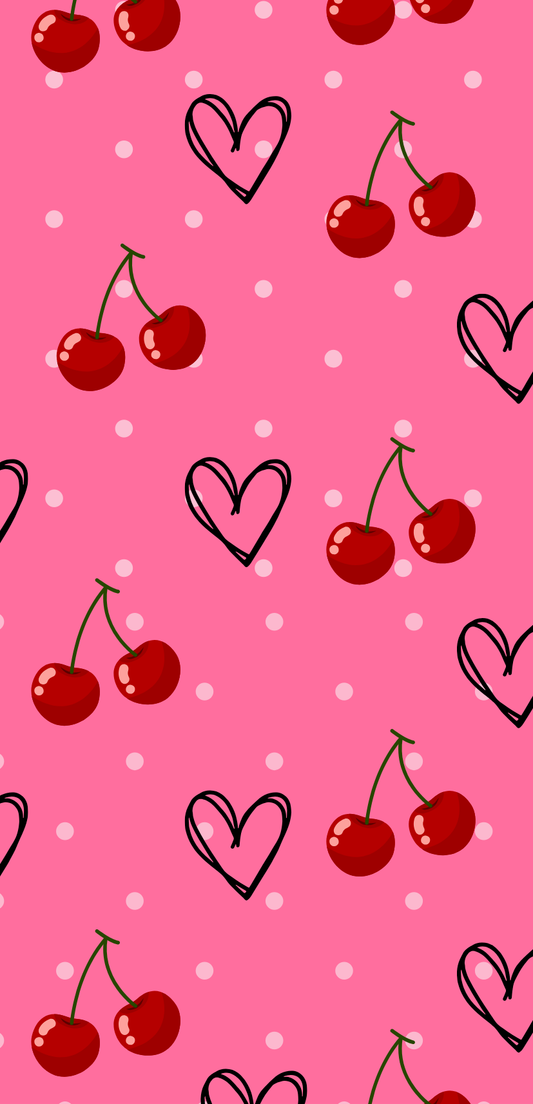 Cherry love   - Sublimation Print phone case