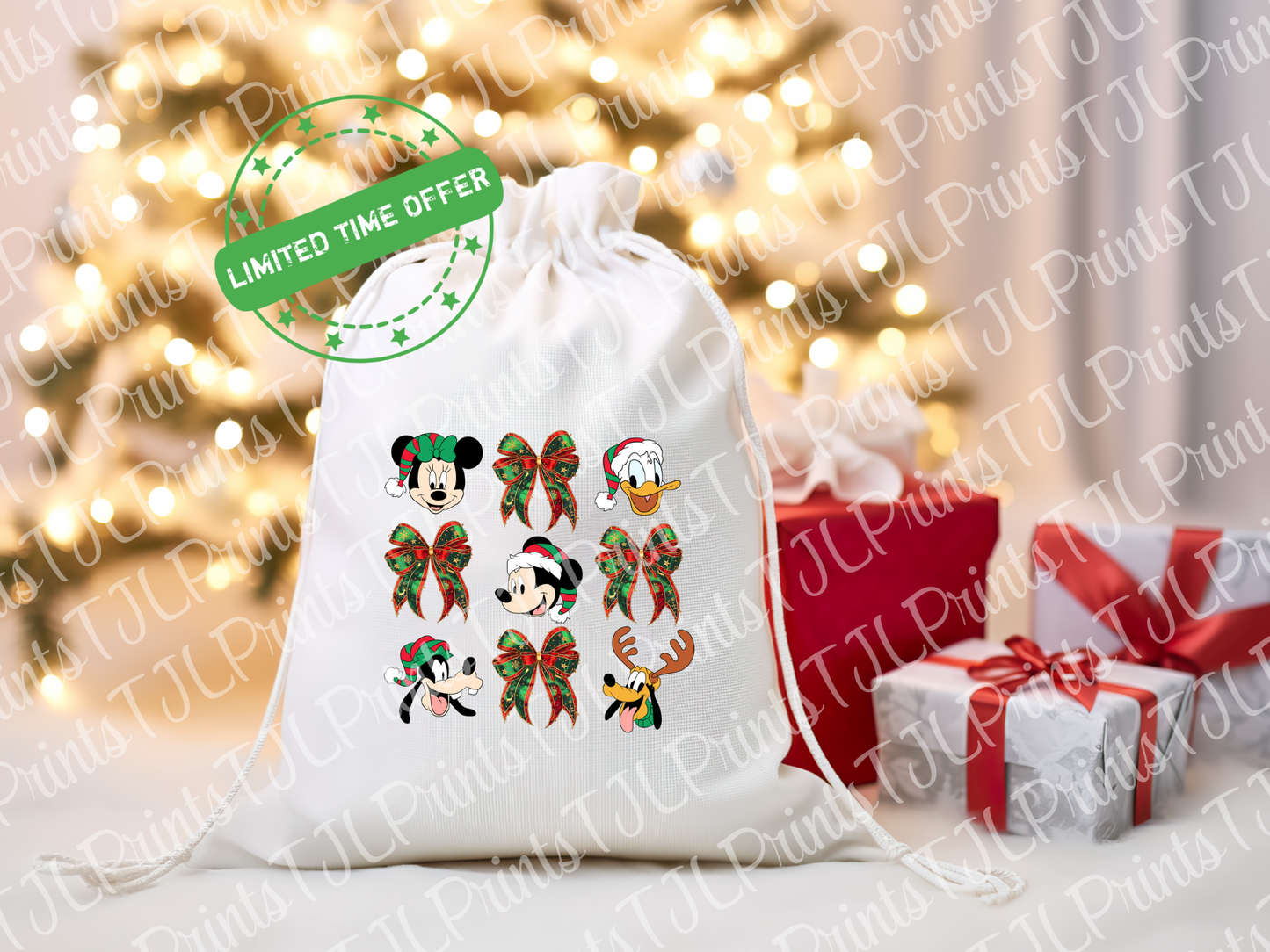 A3 Sublimation Santa Sack Designs