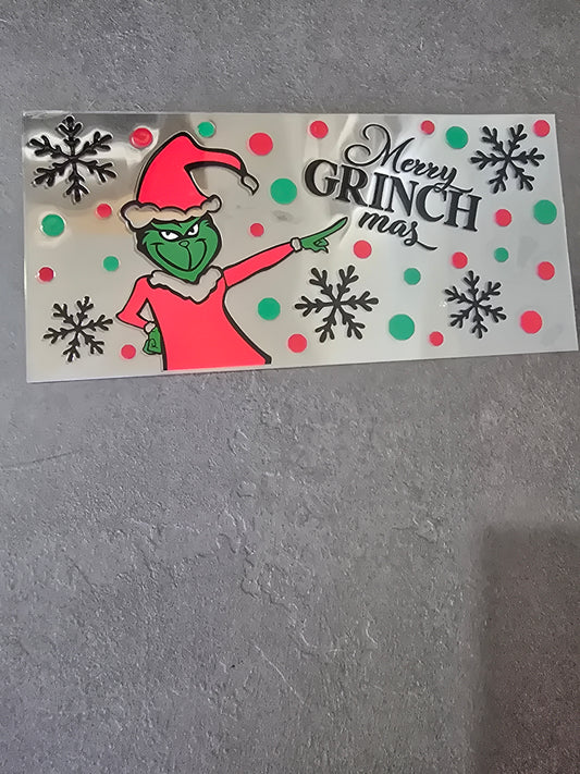 16 oz UVDTF - Grinchmas