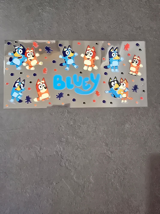 16 oz UVDTF - Bluey & Bingo